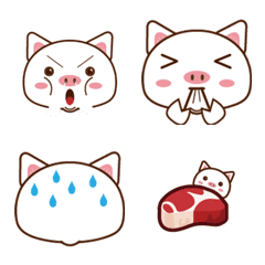 Cute pig's daily and practical emoticons