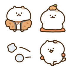 Entertaining cat emoji(winter)