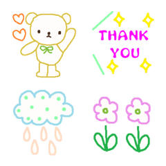 Various emoji 1010 adult cute simple