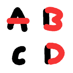 雙色英文字母ABC