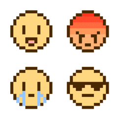 Pixel Face Emoji
