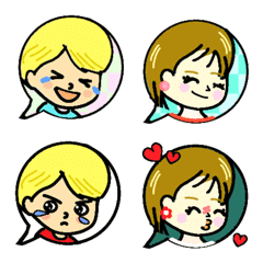 Handsome and cute child emoji