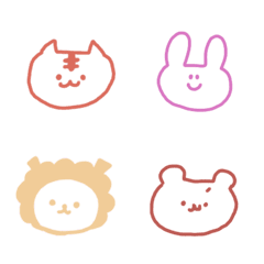 Colorful loose animals