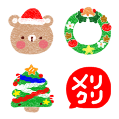 Fun winter and Christmas emoji