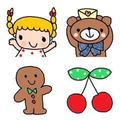 Various emoji 1017 adult cute simple