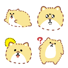Cute Pomeranian Emoji 3
