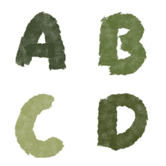 綠色英文字母ABC81