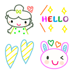 Various emoji 1019 adult cute simple