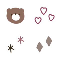 Bear and symbol.