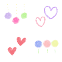 colorful  cute pastel  emojis