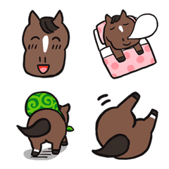 Thoroughbred LOVE  Horse Emoji