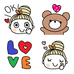 Various emoji 1018 adult cute simple