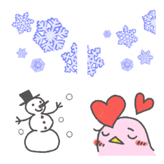 Cotorin emoji winter
