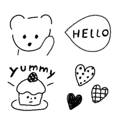 Teddy bear simple emoji