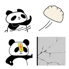 Panda throwing things
