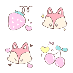 Kawaii Fox Emojis