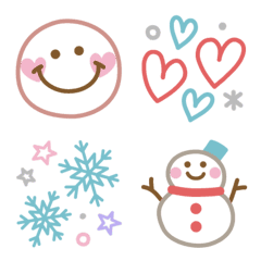 Useful cute winter simple emoji