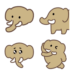 Cute mammoth emoji 3
