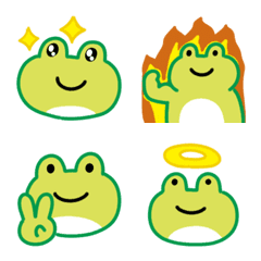 Cute frog emoji 3 – LINE Emoji | LINE STORE