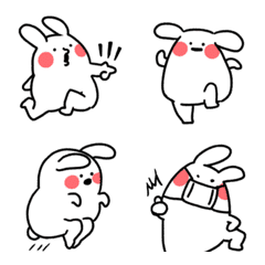 Long legs & funny rabbit emoji