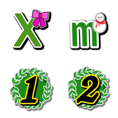 聖誕節字母表情貼(13)