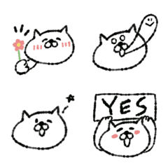 kawaii cat emoji by ponipo