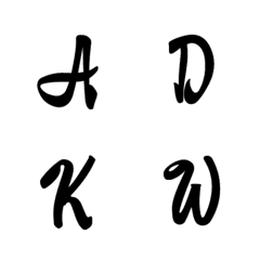 English Alphabet cursive font