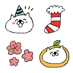 Xmas & New year emoji by ponipo