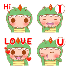 Baby Dino - Adorable emoji 1