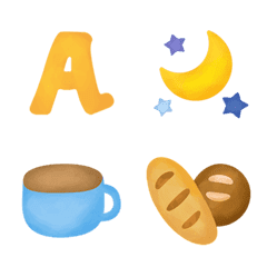 Alphabet & daily emoji 02 (ABC/Numbers)
