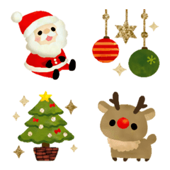 Cute Christmas emoji of animals