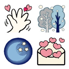 Basic emoji for everyday use (winter)