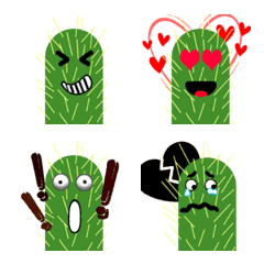 Baby cactus emojis