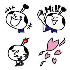 Simple Samurai Emoji English ver.1
