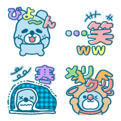 Cute Blue Bear Emoji2