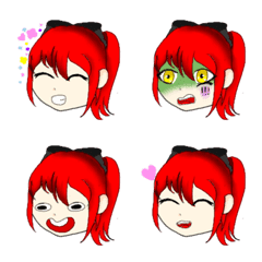 Kami the Red Hair Girl Emoji