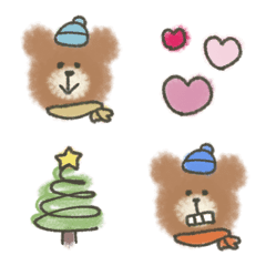 winter fluffy bear Emoji