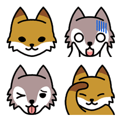 Fox & Wolf Emoji