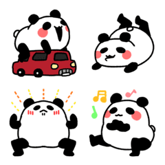 Funny & long legs panda emoji