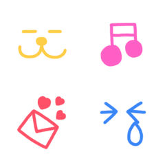 Colorful yuru emoji