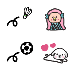 Various emoticons emoji