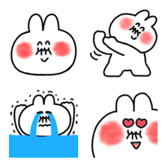Emoji middle-aged rabbit