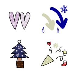 Adult cute winter emoji