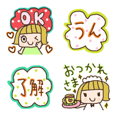 Various emoji 1079 adult cute simple