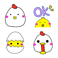Cute chicken simple  emoji2