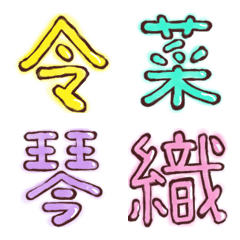 Chinese characters emoji 2