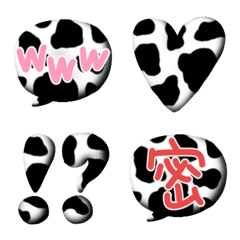 Cow pattern / monochrome