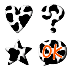 Cow pattern fukidashi
