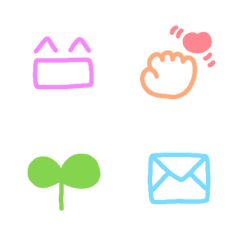 Simple and kawaii emoji