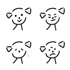 White dog emojiii